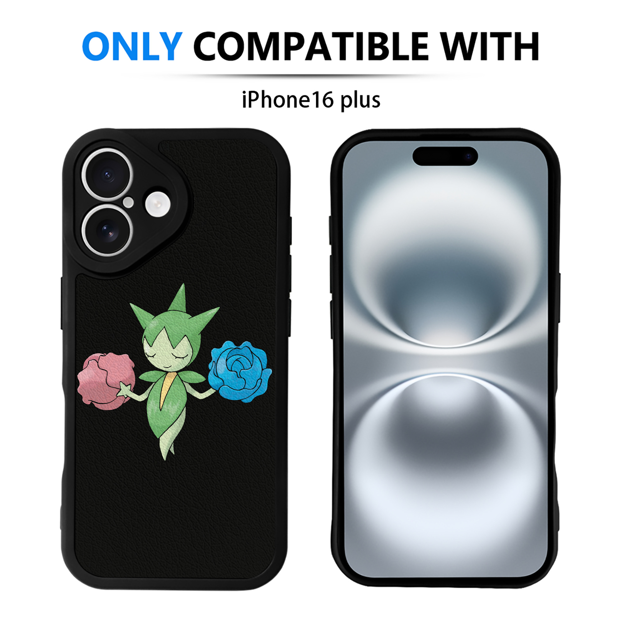 （画像用） ポケットモンスター Pokémon 【iPhone 16シリーズ対応】シリコンスマホケース（レザー調） 材質：シリコン